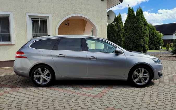 Peugeot 308 cena 37899 przebieg: 147194, rok produkcji 2014 z Gąbin małe 781